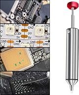 KOOLEVER Solder Sucker Desoldering Pump 2 Silicone Nozzles Aluminum Housing view 7