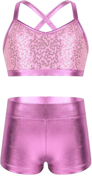 gymnastics sports bras and shorts