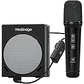 WinBridge Portable PA System with Bluetooth Microphone, 30W Wireless Voice Amplifier Speaker & Portable Microphone for Teachers, Tour Guide, Presentation, Coaching, Church, Classroom S91