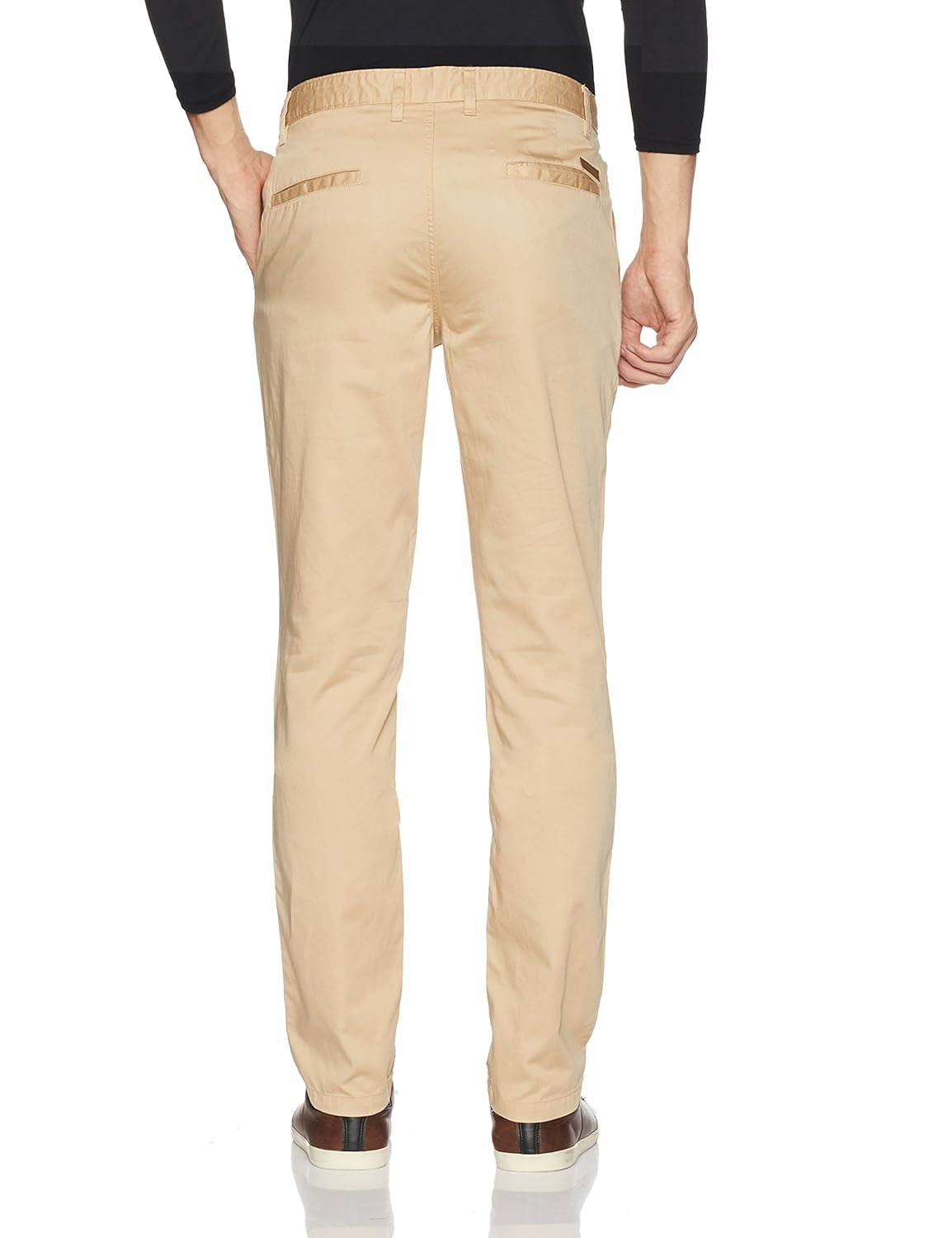 john players men's slim fit cotton casual trousers