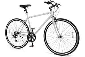 GYMAX 26 Inch Mountain Bike, 6-Speed Outdoor Cycling Bike w/All-Terrain Rubber Wheels & Dual Brakes, MTB Bicycle w/Comfortabl