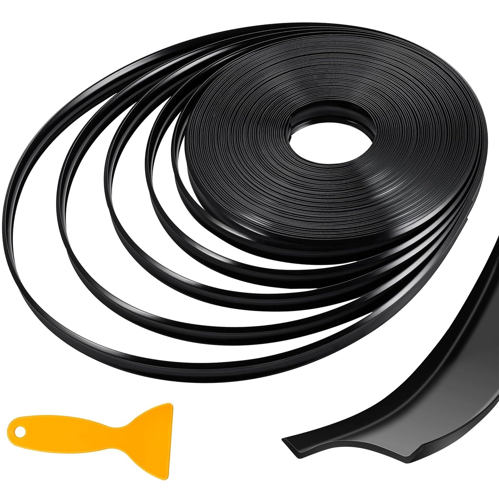 Photo 1 of 100FT RV Insert Trim Molding Screw Cover with Small Spatula, 7/8 Inch Heavy-Duty Vinyl Travel Trailer Insert Trim, UV-Resistant Screw Cover for RV Camper Accessories