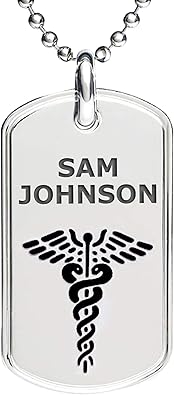 medical id dog tags engraved