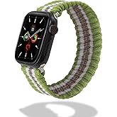 Sonix Knit Watch Band Compatible with Apple Watch | Stretch Ribbed Knit, Stylish, Sporty | 41mm/40mm/38mm, Series 9/8/7/6/5/4/3/2/1/SE | Varsity Green