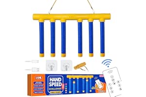 ZRCZRC Reflex Drop Sticks Challenge Game, catching Sticks Game, Improve Children's Reaction Training,Hand Eye Coordination Training Toy, 3 Adjustable Speed