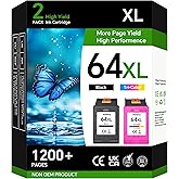 64XL for HP 64 Ink Cartridge Encre 64XL Compatible for HP Envy Photo 6220 7120 7800 7855 7864 Envy Inspire 7220 7920 7925e 79