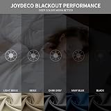 Joydeco Blackout Curtains 72 Inch Set Thermal Insulated 2 Panels Brown view 2