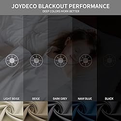 Joydeco Blackout Curtains 95 Inch Length 2 Panels
