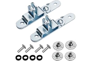 Hoypeyfiy 2Pcs Trailer Door Hasp Kit, Cargo Trailer Door Latch Catch for Enclosed Car Hauler, Truck, Flatbed Trailer, Contain