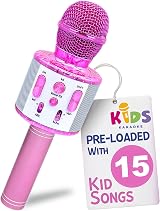 Move2Play Kids Karaoke Microphone with Bluetooth & Preloaded Songs