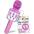 Move2Play, Kids Karaoke Microphone | Includes Bluetooth & 15 Pre-Loaded Nursery Rhymes | Birthday Gift for Girls, Boys & Todd