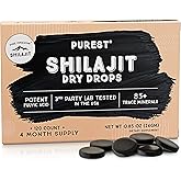 Pure Himalayan Shilajit Dry Drops, 100% Pure Natural Shilajit, Grade A, Max Potency 85+ Clean Trace Minerals & Fulvic Acid for Energy, Metabolism & Immune Support Supplement for Men & Women (120 tabs)