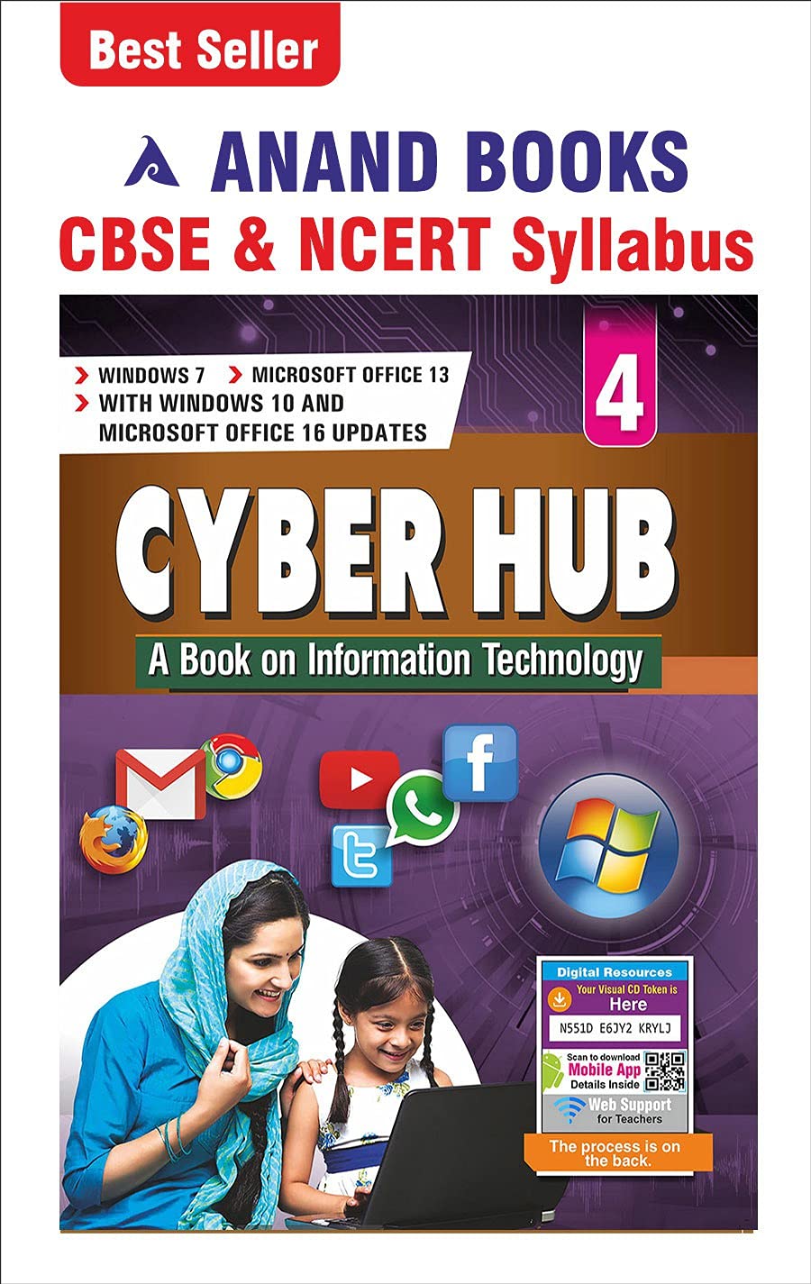Anand Books Cyber Hub 4 A Book On Information Technology For Class 4th CBSE