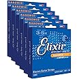 6 Sets of Elixir 12002 Super Light Electric Strings (9-42) (Nanoweb)