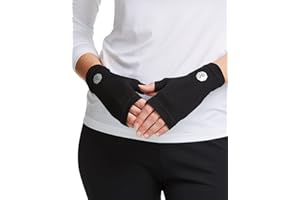 Solbari Unisex Hand Covers UPF 50+, Breathable UV Protection Fingerless Driving Gloves for Sensitive Skin, Outdoor Accessory