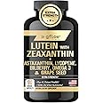 gflow vitamins Lutein and Zeaxanthin Supplements - Advanced Eye Support & Health Vision Formula - Astaxanthin, Omega 3, Resveratrol, Bilberry, Lycopene, Quercetin, Ginkgo Biloba, Vitamin D, USA Made