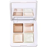 RMS Beauty Lip2Cheek Glow Quad – Creamy Multi-Use Blush & Lip Color Palette with 4 Radiant Shades, Hydrating Formula for Natural Radiance, Long-Lasting, 0.42 oz