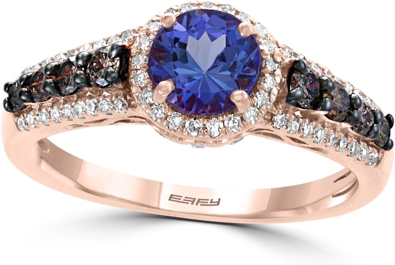 Effy Tanzanite Royale 14K Rose Gold Tanzanite & Diamond Ring, 1.38 TCW