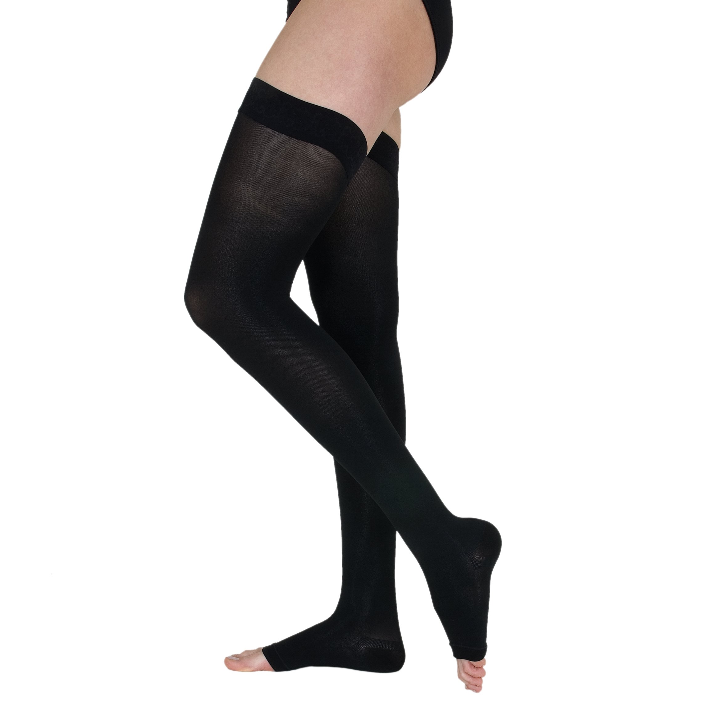 BelaVen AN61604 Thigh Stockings, Class I, Open Toe, Pack of 1