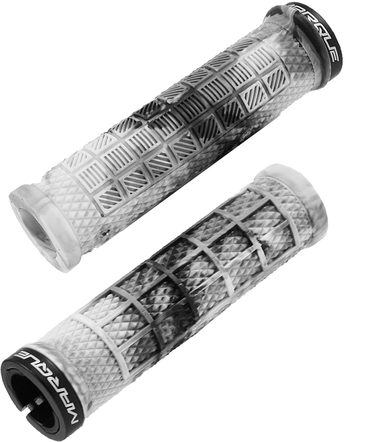Marque Grapple Mountain Bike Handlebar Grips – Single Lock-On Ring MTB and BMX Bicycle Handle Bar with Non-Slip Grip (Urban Camo)