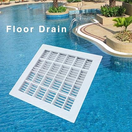 Pegtopone 30cm Floor Drain For Swimming Pool Square Replacement