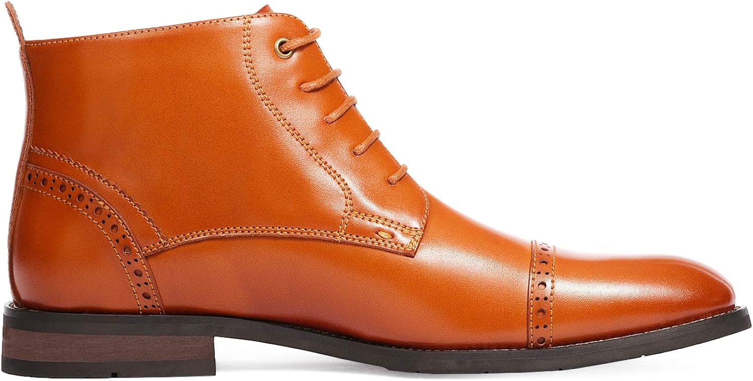  | Bruno Marc Men's Dress Ankle Boots Cap Toe Oxford Boot | Oxford & Derby