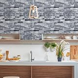 Ohmywor Grey Brick Peel and Stick Wallpaper 45x300cm Self Adhesive PVC view 6