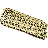labwork 520 O-Ring Gold Drive Chain 120 Links Replacement for Honda Suzuki Kawasaki 520 X 120 with Masterlink