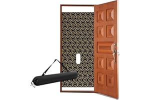 Jamntower Glory Hole Wall Doorway Kit with Carry Case, Temporary Wall Partition with Hole, BDSM Bondage Toy Portable Gloryhole Adjustable Couple Toy, Fits Most Doorways 28-46"(Geometry)