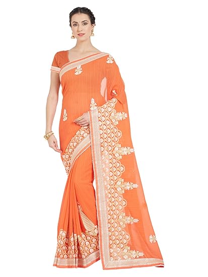 OOMPH! Chiffon with Blouse Piece Saree