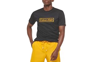 Calvin Klein Mens Light Weight Quick Dry Short Sleeve 40+ UPF Protection