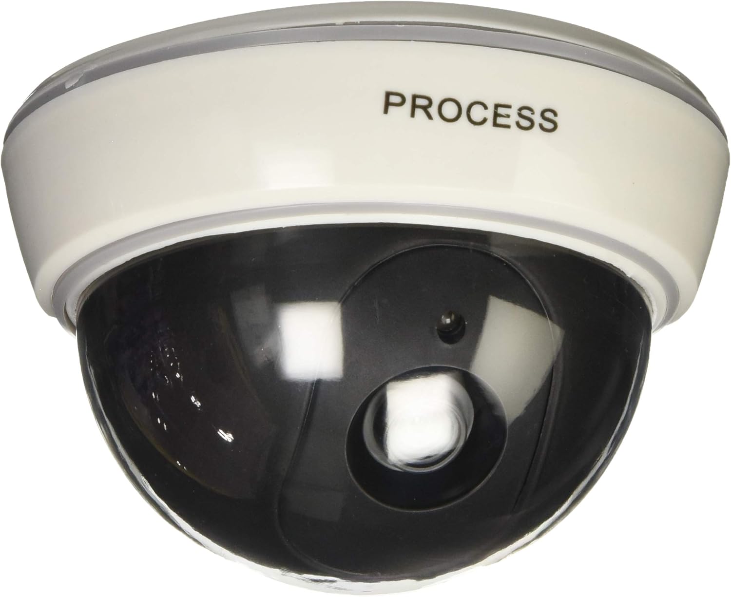 Dummy Camara Falsa De Seguridad Simulada Domo Blanca con Led Vigilancia