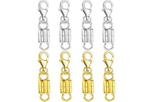 Dailyacc Lobster Magnetic Necklace Clasps and Closures Safety 14K Gold and Silver Jewelry Converters for Bracelets Chain Extender
