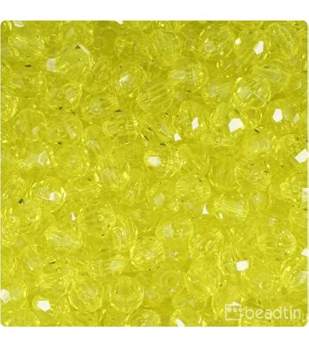Classic Sparkle Mix 8mm Faceted Round Plastic Beads (450pcs