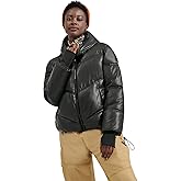 UGG Women's Ronney Puffer Faux Leather Coat