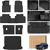 Peleus Floor Mats for Mazda CX-30 CX30 2020-2025,TPE All Weather Protection 2 Rows Car Floor Liners with Cargo Liner Backrest Mat for Mazda CX-30 Trunk Mat+Backrest Mats+Floor Mats