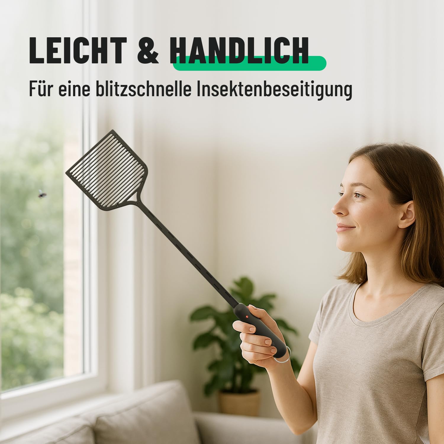 greate elektrische Fliegenklatsche extra stark inkl. Batterien 6