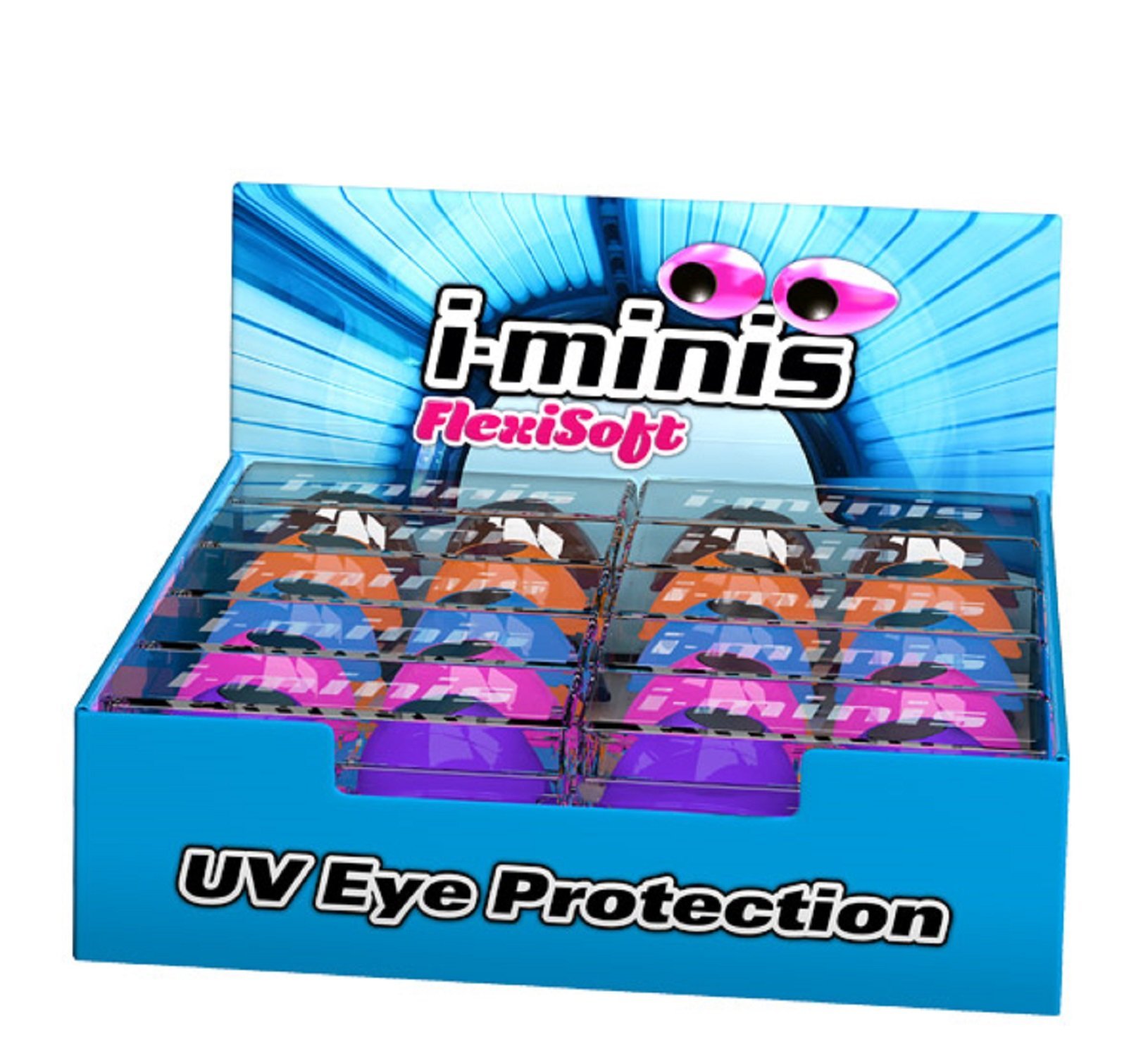 sunbed tanning goggles UV eye protection indoor or outdoor 20 pairs in display box