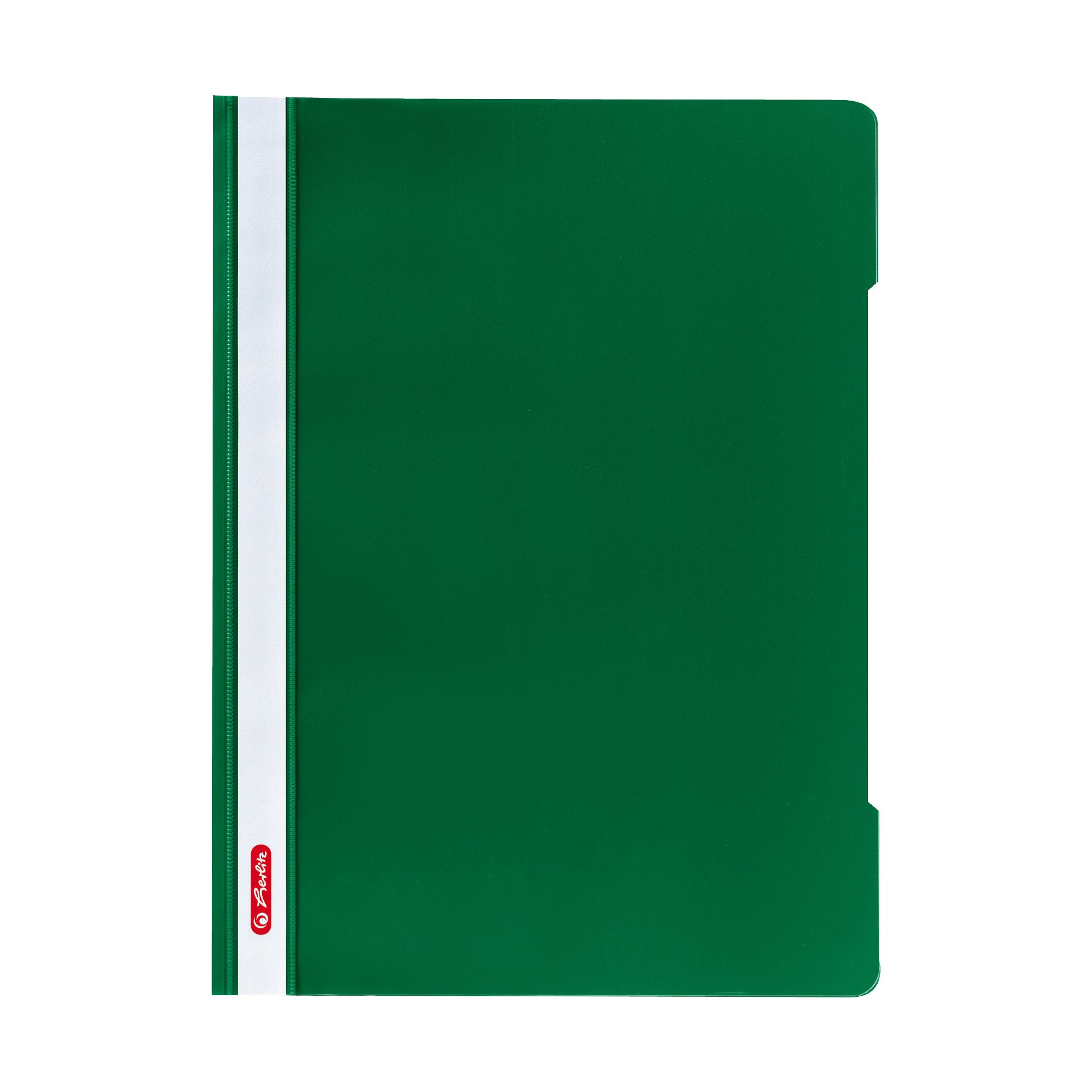 Herlitz A4 Paper Flat File - Green (Pack of 10)