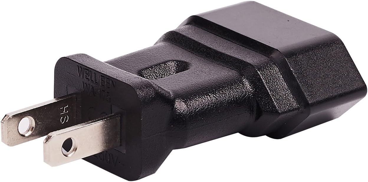 USA Canada 2Pin Male to Europe 2Pin Female AC Adapter