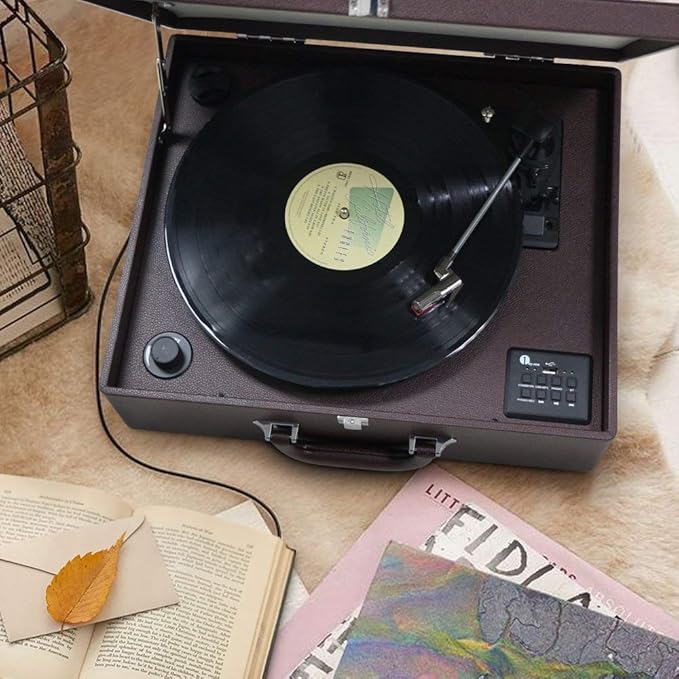 1byone suitcase style turntable