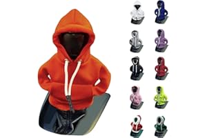 vvag Gear Shift Hoodie, Hoodie Car Gear Shift Cover, Car Shift Knob Hoodie, Automotive Interior Accessories, Universal Fit Knob Cover Gift (Orange)