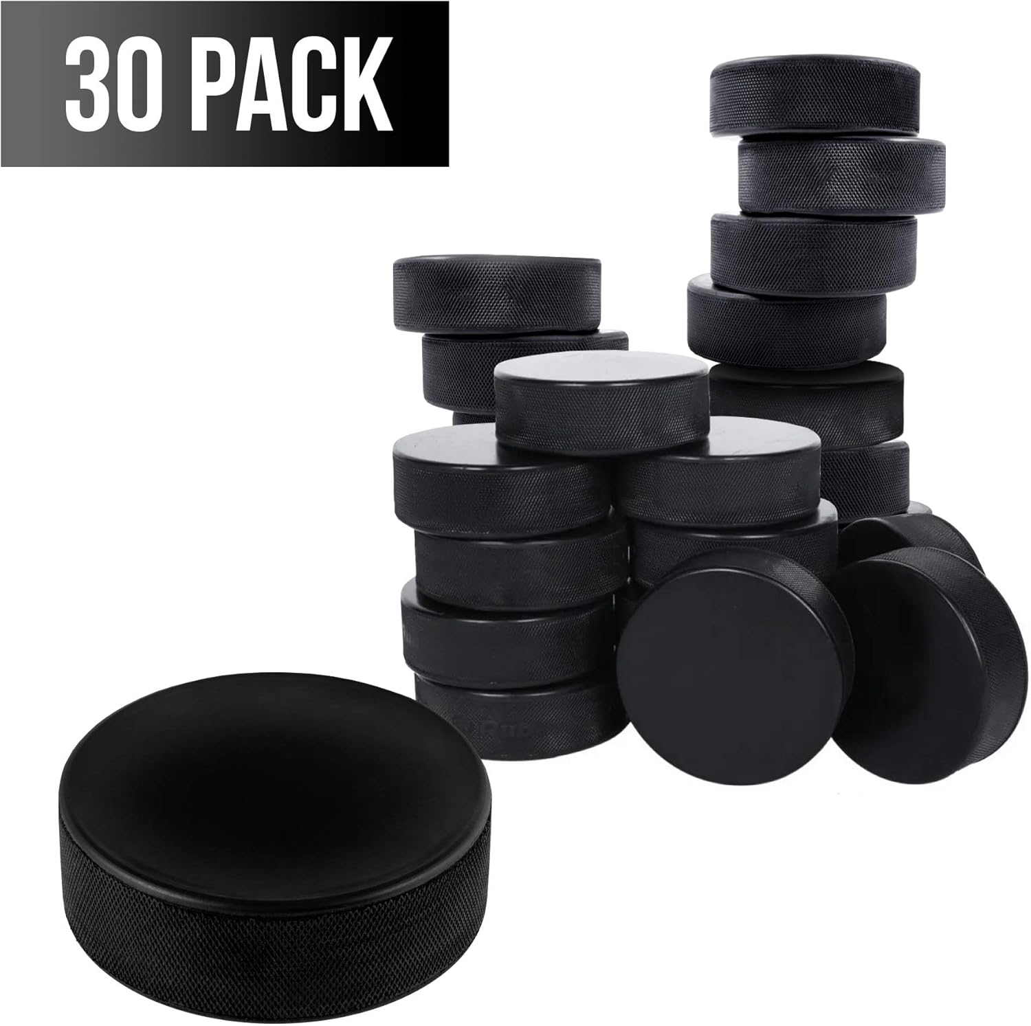 Thorza Ice Hockey Pucks Bulk 30 Pc. Set – Official Regulation Hockey Training Puck Case : Sports & Outdoors