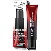 Olay Regenerist Neck and Face Roller, Neck Cream for Tightening and Firming, Anti-Aging Moisturizer for Women, Anti-Wrinkle Serum, Face Lift Cream, Cooling, Fragrance-Free, Hexa-Repair & NAD+, 1.7oz