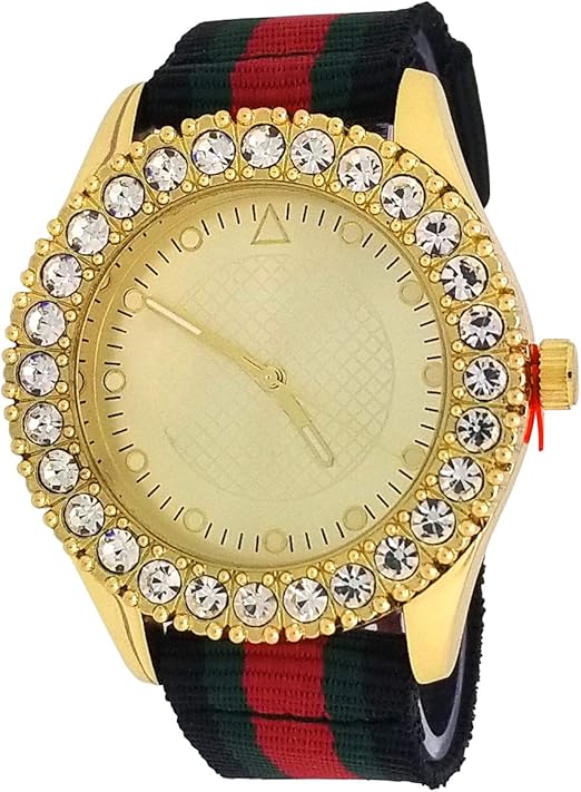 techno pave gold watch price