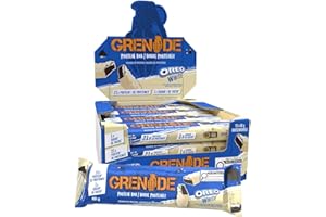 Grenade High Protein, Low Sugar Bar - OREO White, 12 x 60 g (Packaging May Vary)