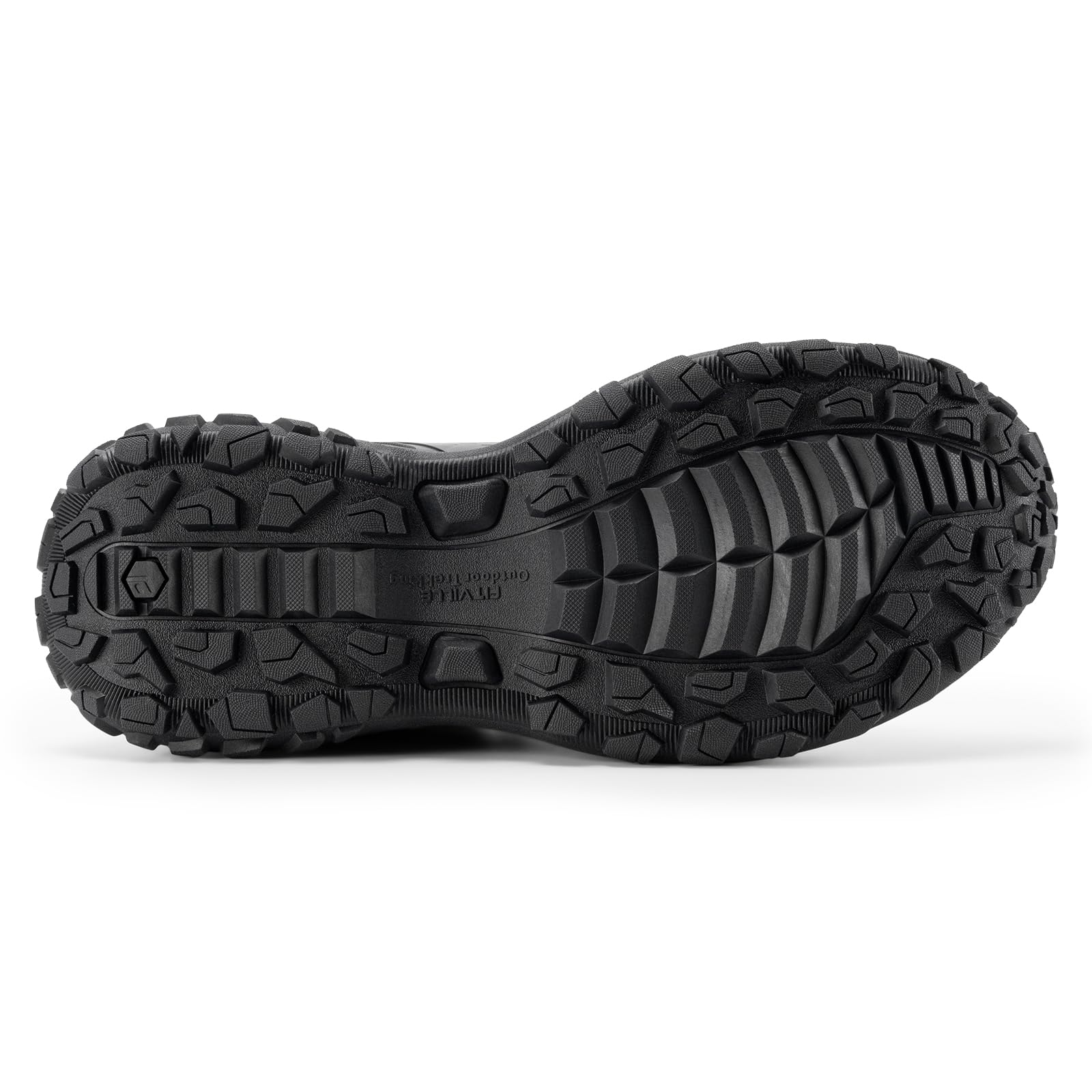 FitVille Wanderschuhe Herren Extra Breit Trekkingschuhe rutschfeste Outdoor Schuhe Atmungsaktiv Walkingschuhe Slip on Freizeitschuhe Weit Herren Sneaker mit Fußgewölbestütze Schwarz 42 EU X-Weit 6