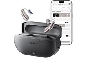 ELEHEAR-Beyond Hearing Aids, OTC Rechargeable Bluetooth Hearing Aids for Seniors and Adults with AI Noise Cancellation, Superior Sound Quality, Bluetooth 5.3 and App Control