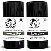 The Black Stuff Mens Deodorants - Pine and Black Stout Mens Natural Deodorants for Odor Protection
