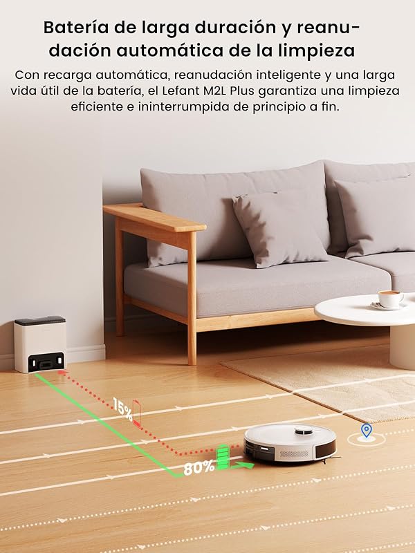 M2L Plus Robô Aspirador e Esfregão com Esvaziamento Automático de Poeira — foto 8 de 8
